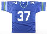 Shaun Alexander Signed Seattle Seahawks Jersey with Inscription (Beckett) R.B.