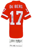 Steve DeBerg Signed Orange T/B Custom Football Jersey w/Fire The Cannons -SS COA