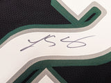 PHILADELPHIA EAGLES LESEAN MCCOY AUTOGRAPHED BLACK JERSEY BECKETT WITNESS 234695