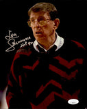 Lou Carnesecca St. John's Redmen HOF Signed/Autographed 8x10 Photo JSA 160763
