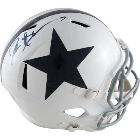 Deion Sanders Autographed Dallas Cowboys F/S TB Helmet Beckett Witness 51749