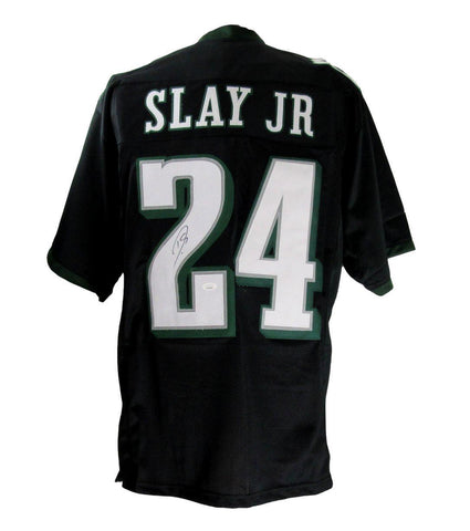Darius Slay Jr. Autographed Black Custom Football Jersey Philadelphia Eagles JSA