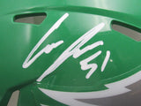 Cam Jurgens Autographed/Signed Eagles Kelly Green Mini Helmet PSA/DNA 193050