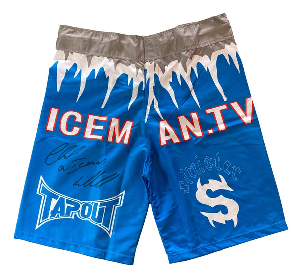 Chuck Liddell Signed Iceman UFC MMA Trunks PSA