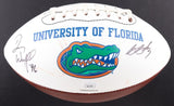 Florida Gators Logo Tim Tebow Football Signed by Tebow, Wuerffel, Aikman McMahon
