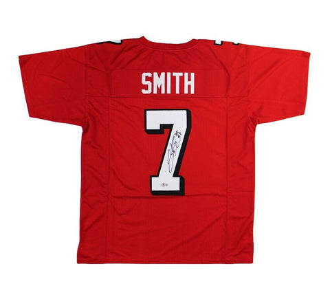 Steve Smith Sr Signed Utah Custom Red Jersey