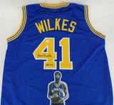 Jamaal Wilkes Signed San Francisco Warriors Jersey (Beckett) 4xNBA Champ / UCLA