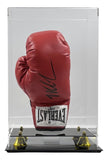 Mike Tyson Signed Red Everlast Right Hand Boxing Glove JSA QR w/ Vertical Case