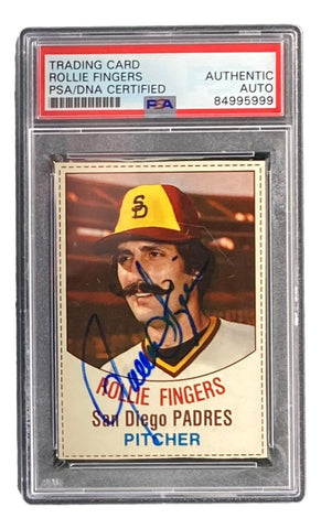 Rollie Fingers Signed San Diego Padres 1977 Hostess #137 Trading Card PSA/DNA