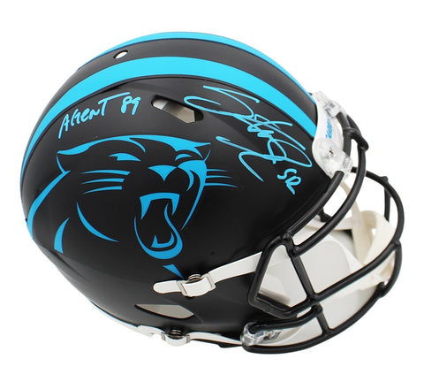 Steve Smith Sr Signed Panthers Speed Authentic Alternate NFL Helmet "Agent 89"