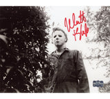 Nick Castle Signed Halloween Unframed 8x10 Behind Bush Photo - "The Shape" Insc