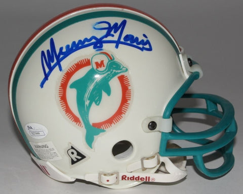 Mercury Morris Signed Dolphins Mini-Helmet (JSA COA) 1972 17-0 Super Bowl Champs