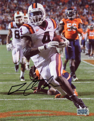 DAVID WILSON AUTOGRAPHED SIGNED VIRGINIA TECH HOKIES 8x10 PHOTO COA