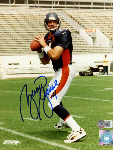 Brian Griese Autographed/Signed Denver Broncos 8x10 Photo Beckett 50444