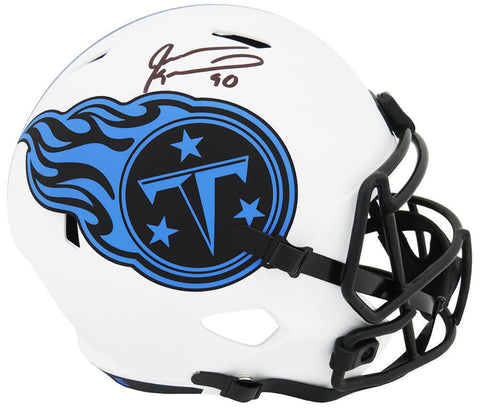 Jevon Kearse Signed Titans Riddell F/S Speed Replica Helmet w/The Freak (SS COA)