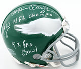 Maxie Baughan Signed Eagles Mini Helmet Inscribed 1960 NFL Champs & 9x Pro Bowl