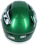 Darrelle Revis Autographed (White) New York Jets Speedflex Midi Helmet Beckett
