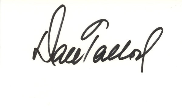 Dale Tallon Autographed/Signed Chicago Blackhawks Index Card Beckett 45266