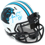 Luke Kuechly Autographed Panthers Speed Lunar Eclipse Mini Helmet Beckett