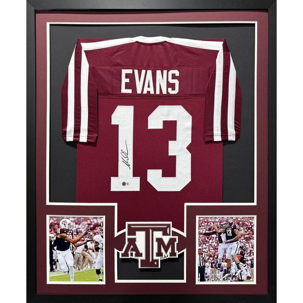 Mike Evans Autographed Signed Framed Texas A&M 2P Jersey BECKETT