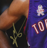 Vince Carter Signed Framed 11x14 Toronto Raptors Basketball Photo BAS 573
