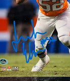 Jonah Elliss Autographed 8x10 Denver Broncos (Home Jersey) Photo wPlaque BAS COA