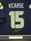 SEAHAWKS JERMAINE KEARSE AUTOGRAPHED FRAMED BLUE NIKE JERSEY MCS HOLO 107764