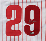 John Kruk Signed Philidelphia Phillies Jersey (Beckett) 3xAll Star 1st Base