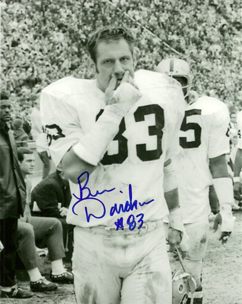 Raiders BEN DAVIDSON (d) Signed 8x10 Photo #54 AUTO - Packers 1962 NFL Champ