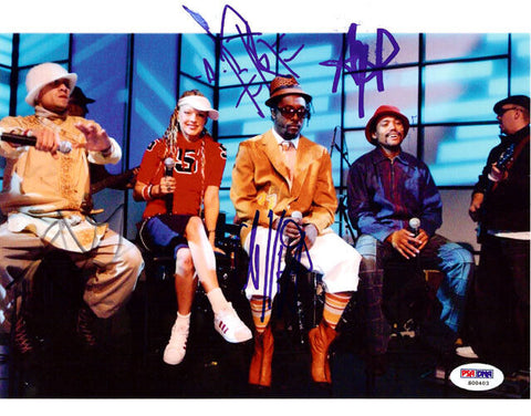 Black Eyed Peas Certified Authentic Autographed 8x10 Photo Fergie PSA S00403