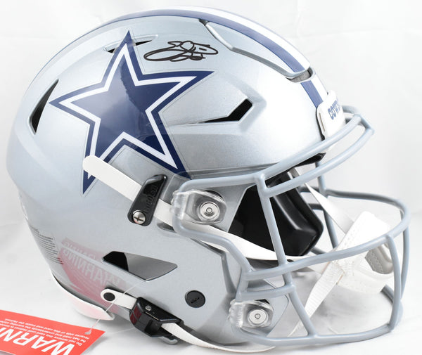 Emmitt Smith Autographed Dallas Cowboys F/S Speed Flex Helmet - Beckett W Holo