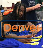 Patrick Jones Autographed/Signed College Style Blue XL Jersey Beckett BAS 33985