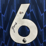 Gabriel Signed Arsenal FC Away Soccer Jersey #6 with Beckett COA