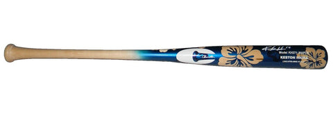 KESTON HIURA SIGNED MILWAUKEE BREWERS CHANDLER PLAYERS WEEKEND GAME MODEL BAT