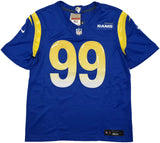 RAMS AARON DONALD AUTOGRAPHED BLUE NIKE DRI FIT JERSEY SIZE L BECKETT 241359