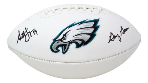 Seth Joyner Signed Philadelphia Eagles Logo Football Ins. "Gang Green" (Beckett)