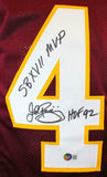 John Riggins Autographed Maroon Pro Style Jersey w/ 2 Insc- Beckett W Hologram