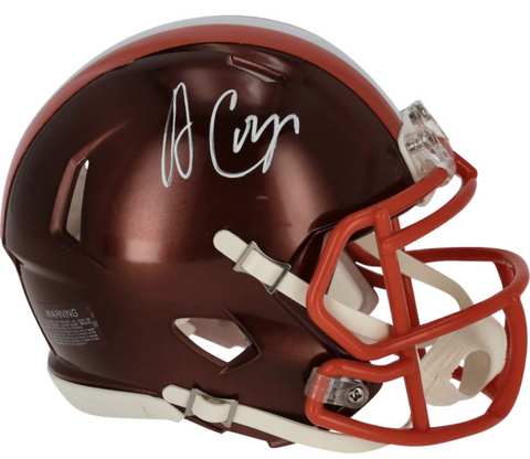 AMARI COOPER Autographed Cleveland Browns Mini Flash Speed Helmet FANATICS