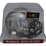Johnny Manziel Autographed Texas A&M Aggies Flash Mini Heisman BAS 46470