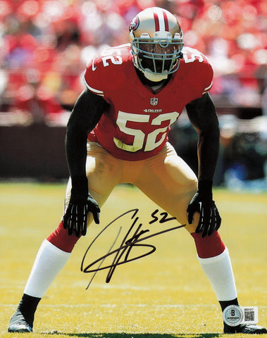 Patrick Willis Autographed 8x10 Photo San Francisco 49ers Beckett QR #BR91317