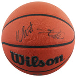 De'Aaron Fox & Malik Monk Authentic Signed Spalding Basketball BAS #BP33080