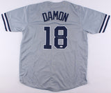 Johnny Damon Signed New York Yankees Road Jersey (JSA COA) 2xSeries Champions