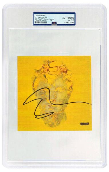 Ed Sheeran Signed 'Subtract' 5x5 CD Insert - (PSA/DNA Encapsulated)