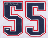 Willie McGinest Signed New England Patriots Jersey (JSA COA) 3xSuper Bowl Champ
