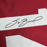 Framed Autographed/Signed Sam Bradford 35x39 Oklahoma Red Jersey BAS COA