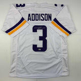 Autographed/Signed Jordan Addison Minnesota White Jersey Beckett BAS COA