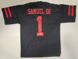 DEEBO SAMUEL SIGNED AUTOGRAPHED PRO STYLE CUSTOM XL JERSEY WITH JSA HOLOGRAM