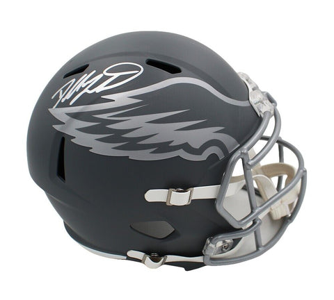 Dallas Goedert Signed Philadelphia Eagles Speed Full Size Slate NFL Helmet