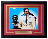 Steve Young Signed Framed 11x14 San Francisco 49ers Hall Of Fame Photo BAS