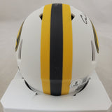 CHRISTIAN WATSON SIGNED GREEN BAY PACKERS LUNAR ECLIPSE SPEED MINI HELMET BAS QR